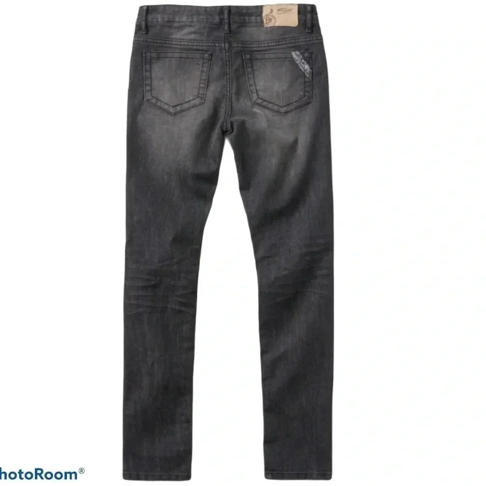 Silver Amy skinny black Jeans kids 8